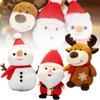 Plush Christmas Santa Elk Snowman Stuffed Doll Xmas Toy Gift Boys Girls Kids