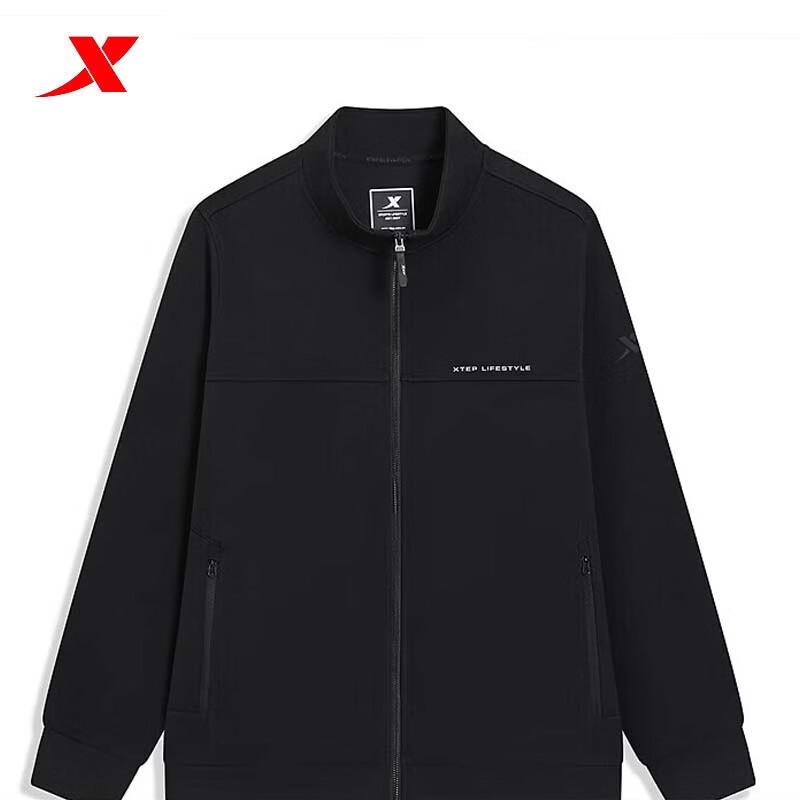XTEP Men s Stand-Collar Knit Sport Casual Top 3XL