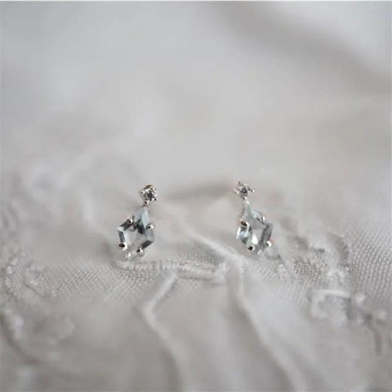 Mini Earrings Simple  Cold Style  Exquisite and Versatile Temperament Geometric Earrings