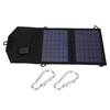 7W Solar Panel Charger 5V 0‑2A USB Output Foldable Portable for Camping Outdoor Use Cloth Bag Design