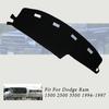 Dashboard Cover Sun New Dashmat Black For Dodge Ram 1500 2500 3500 1994-1997