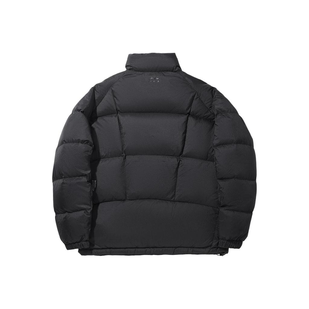 Li Ning Trendy Sports Series Stand Collar Solid Color Loose Comfortable Versatile Warm Casual Down Jacket Men Outerwear AYMV475-3