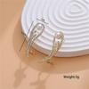 Shining diamond wing stud ear bone clip integrated earrings women's simple pearl ear clip