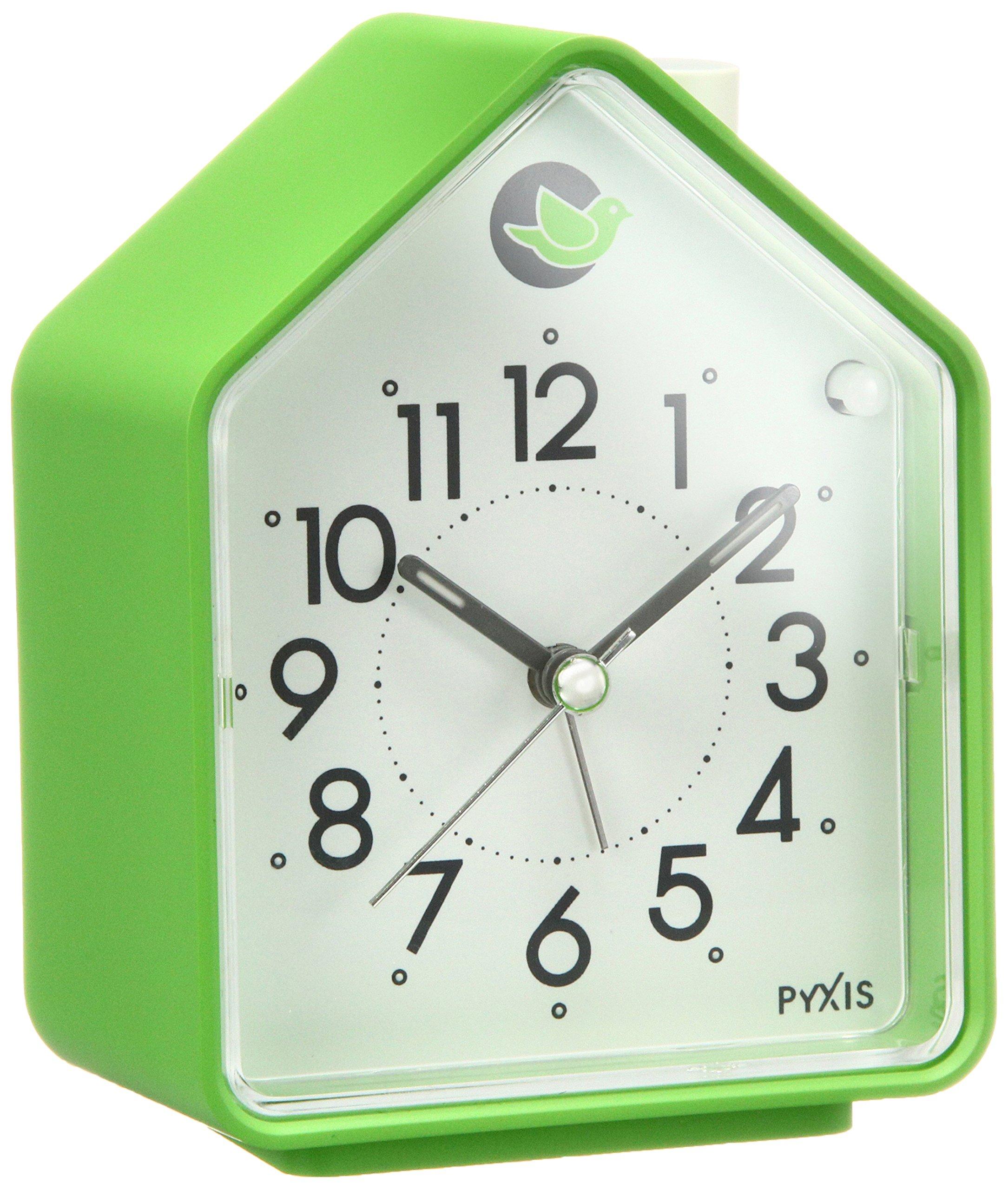 

Seiko Clock PYXIS NR434M Nature Sound Analog Alarm Clock with Switchable Green Alarm, зелёный