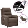 Day and Night - Day and Night Electric Massage Chair Taupe Grey Fabric