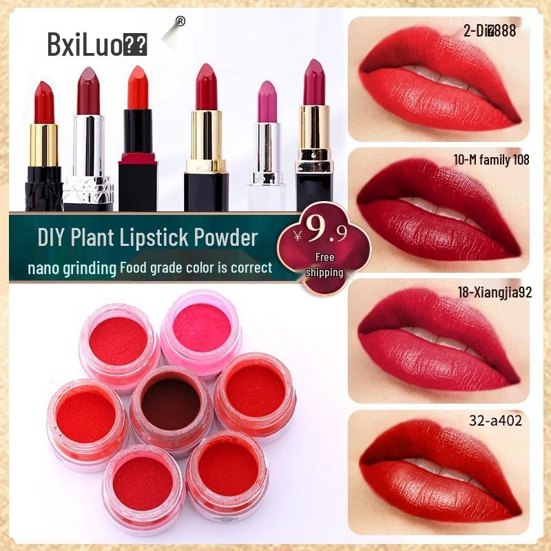 DIY Lipstick Superfine Plant-Based Color-Changing Powder