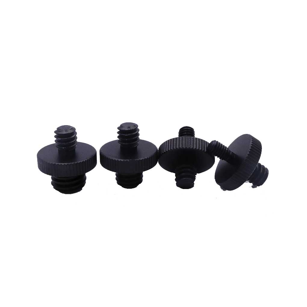 

Pack of 4 Camera Thread Tripod Mount Converter Screws 1/4 Male to 3/8 Male Aluminum Alloy Conversion Photo Equipment Repair