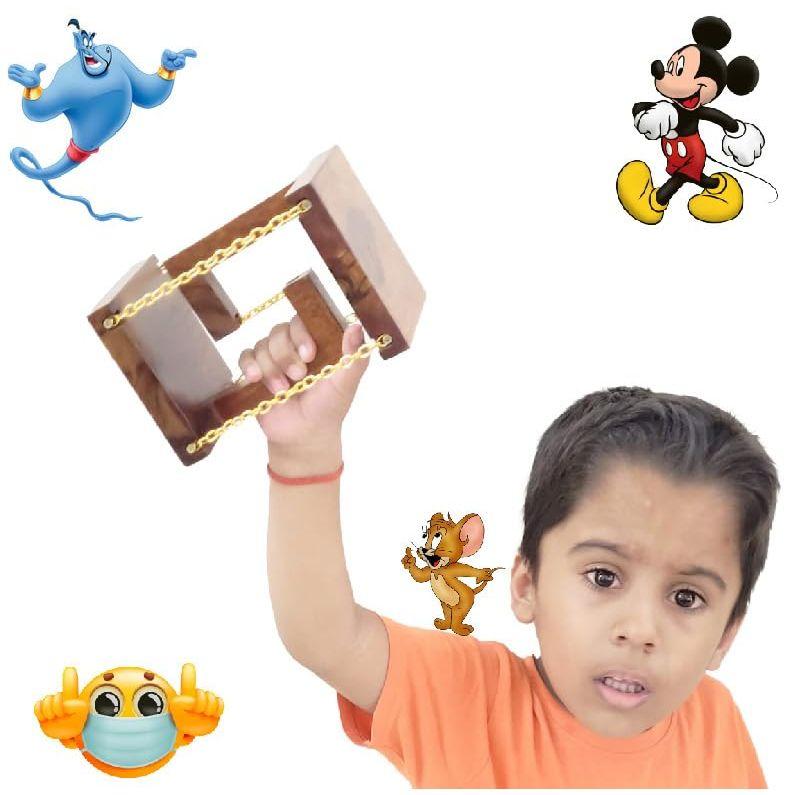 Tolas India Tensegrity Neujahrsgeschenk für Heim- und Bürodeko, Hergestellt aus Massivholz, Anti-Schwerkraft, Leichtgewicht, Tischplatte