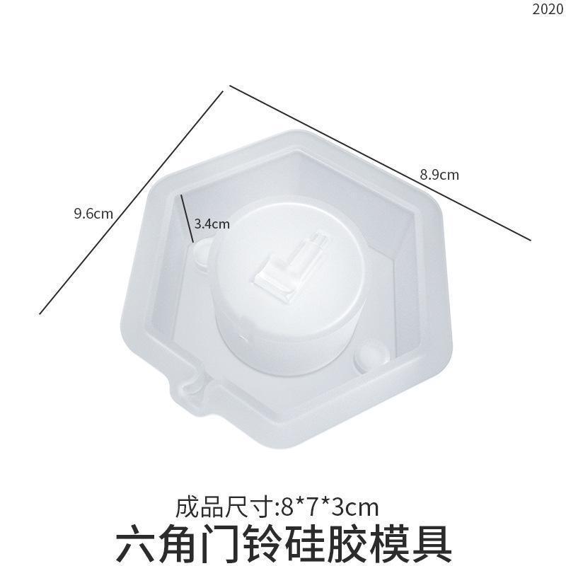 

Creative DIY Crystal Dropper Resin Gypsum Aromatherapy Silicone Mold Oval Hexagonal Rectangular Love Door Bell Silicone Mold