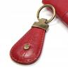 Red Leather Keychain - Peterson