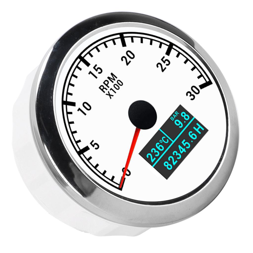 Pointer Tachometer Waterproof 3 In 1 Multifunctional for Car Modification Automobile Boats