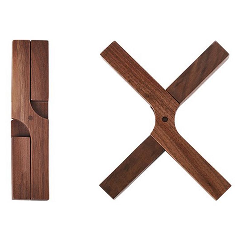 

Creative Wooden Heat Insulation Pad Mat Foldable Pot Holder Coffee Tea Cup Bowl Disc Placemat Teapot Pan Coasters Home Decor
