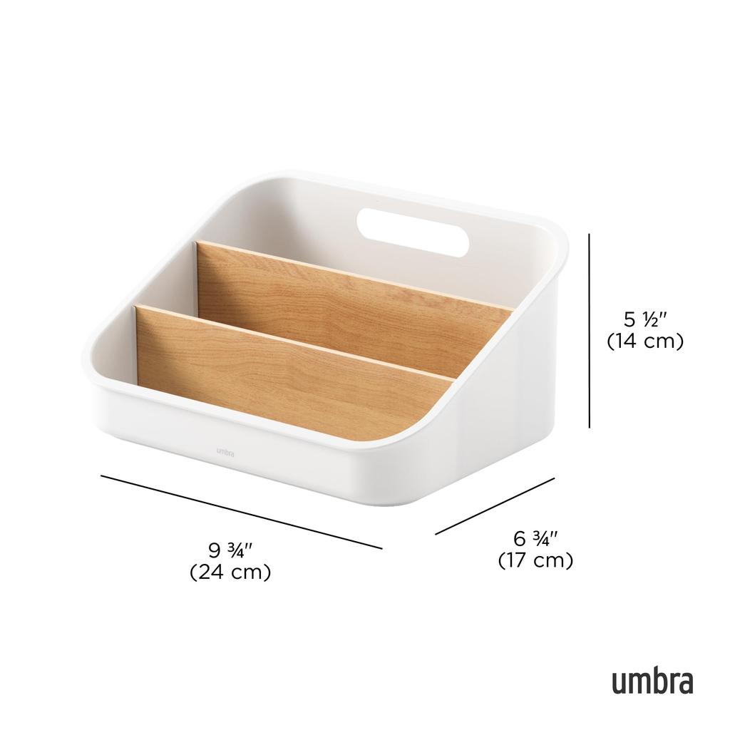 Umbra Bellwood Paket Küchenaufbewahrungs-Organizer, Weiß/Natur,