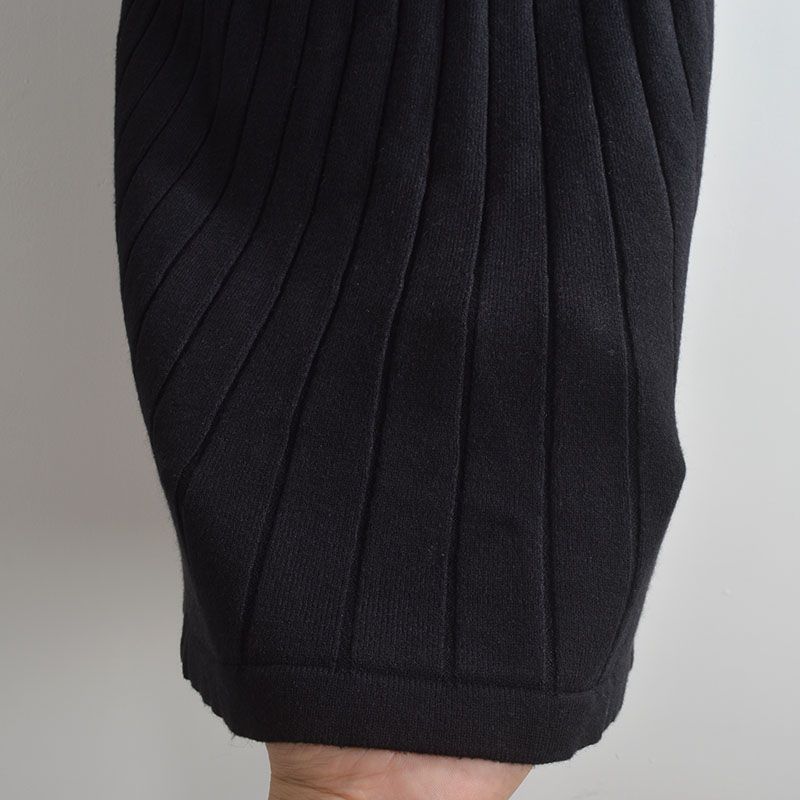 Solid Simple Sleeveless Knitted Cami One Piece Dress Women Clothing Early Autumn New Waist Hugging Slimming Sheath A- Line Skirt