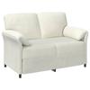2 Seater Sofa Cream 138 X 83 X 95 Cm Velvet