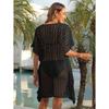 Women's Sexy See Through Lace Irregular Beach Bikini Smock with Strappy Dress