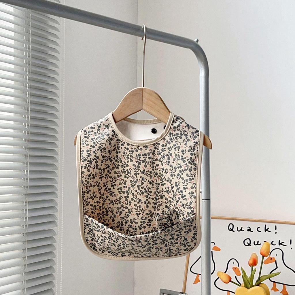 Wodoodporne śliniaki dla niemowląt klasy A - PU odporne na plamy z dużą kieszenią dla chłopców i dziewczynek