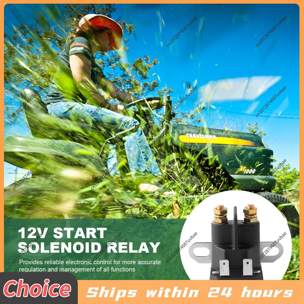 12V Starter Solenoid Relay 725-04439A Lawn Mower Motorcycle Starter 1134-2962-01 Zinc Alloy for Riding Mower Tractor Motorboat