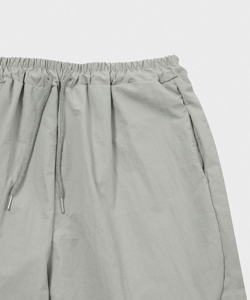 SLOW RECORD HOUSE Parachute Flare Pants_Gray