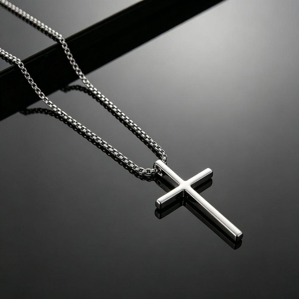 Cross Necklace Men and Women Simple Daily Design Sense Fashion Pendant Sweater Chain Accessories Personal Items