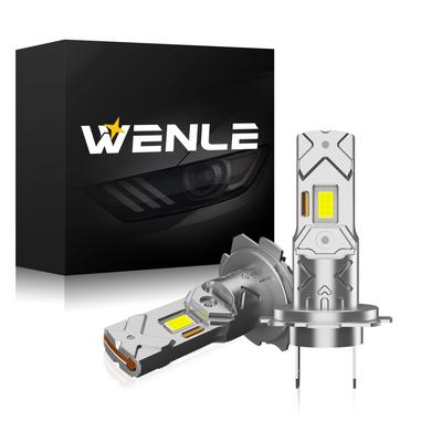 WENLE H7 LED Headlight Explosive Light 15000LM 20W White 6500K Compatible with DC12V Cars FM Noise Prevention Equipped with Constant Current Circuit