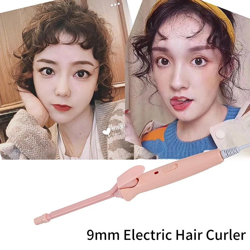 Mini Hair Curling Iron 9Mm Curler Wand Professional Curly Tongs Ceramic Electric Salon Styling Tool Small Crimping Iron Curler