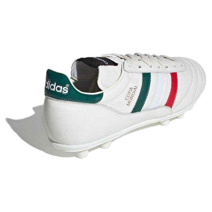 Adidas Copa Series Round Toe Lace-Up FG (Rubber Long Studs) Durable Soccer Shoes Men Soccer Shoes White Green Red IF9463
