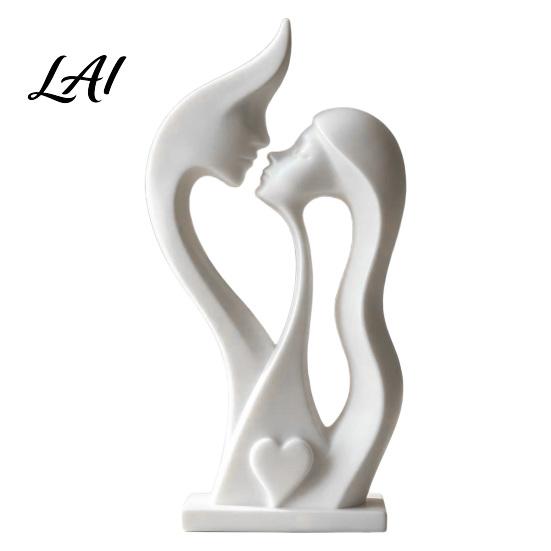 Sweet Love Symbol Gifts for Wedding Abstract Couple Figurine Modern Minimalist Lover Statue Home Decor Romantic Sculpture Thoughtful Keepsake