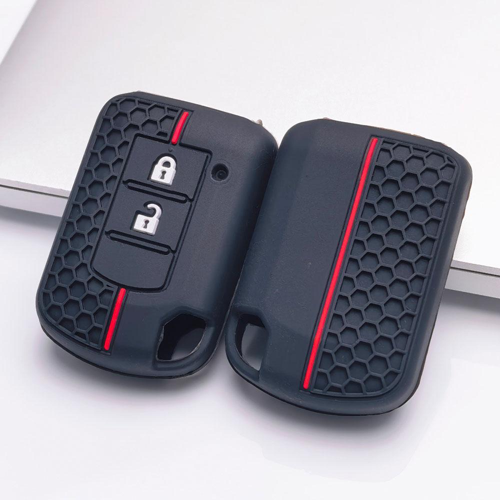 Premium Silicone Car Key Fob Cover For Mitsubishi Lancer EX Outlander ASX Pajero Sport Soft Silicone Car Interior Accessories