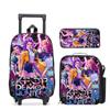 Series School Bag Large Capacity Tie Rod Bag Burden Reduction Student Backpack Children'S Backpack Trailing Backpack