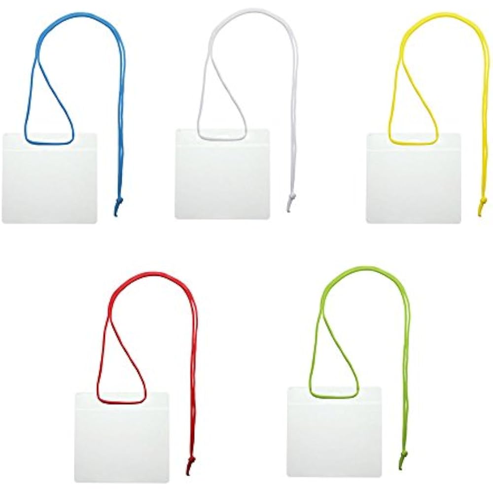 VN-343-B Sonic Name Tags Event Hanging Name Tags for Events, Pack of 50, Blue