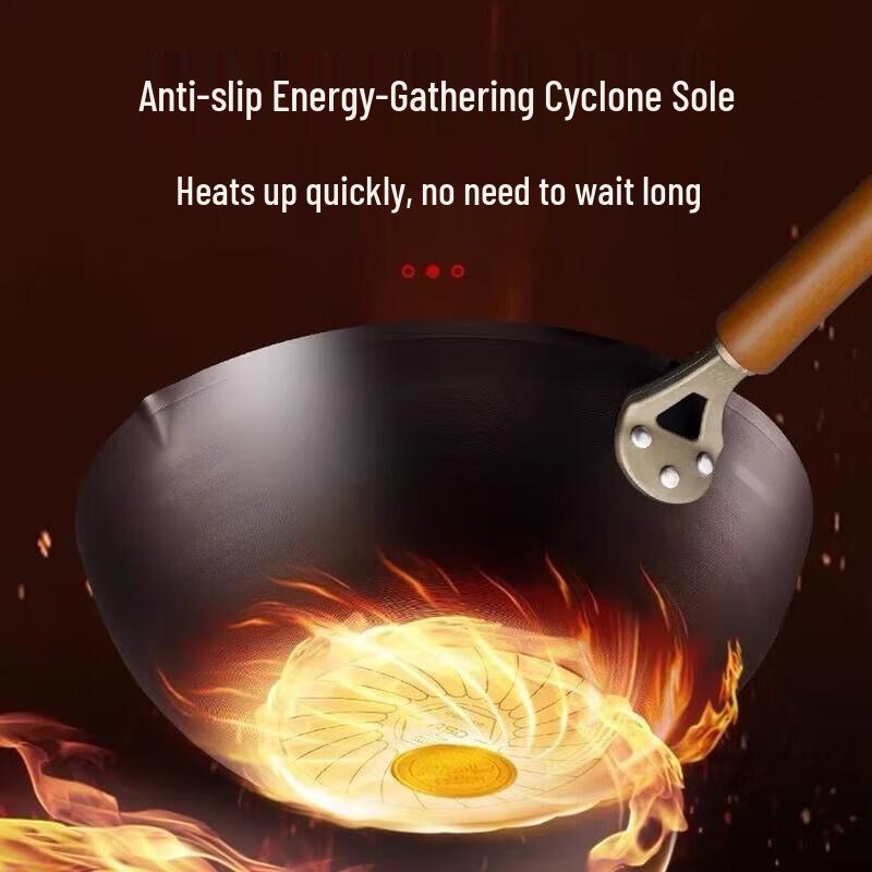ASD Durable Non-Stick Iron Wok