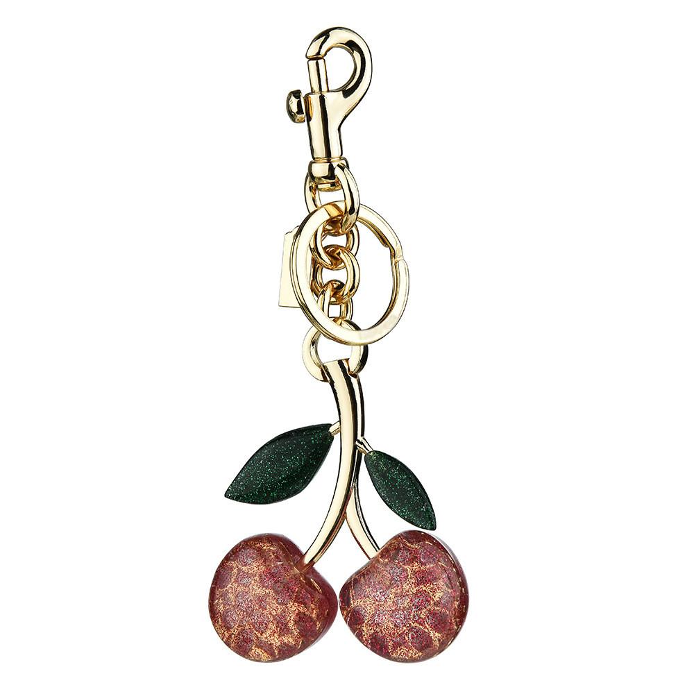 Cute Cherry Keychain With Resin Material For Bag And Car Key Decor Fall