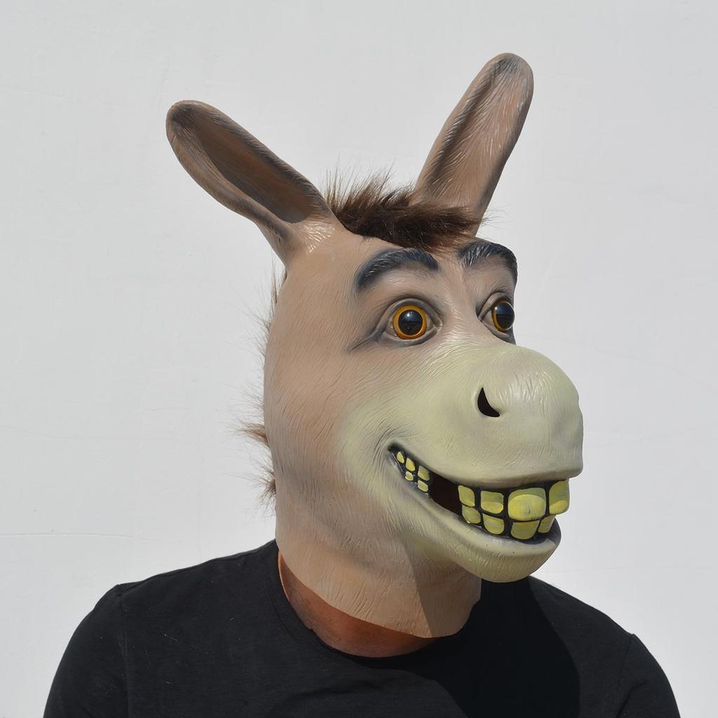 Halloween Latex Vollkopfmaske für Erwachsene & Kinder Kürbis, Tier, Fuchs, Panda, Affe Charakter Cosplay Kostümzubehör