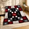 Plush Patchwork Checkerboard Coral Fleece Blanket