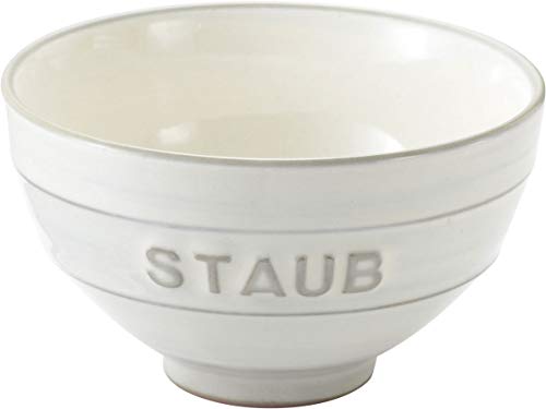 

Staub Le Chawan KOHIKI White Medium Rice Bowl, Made in Japan [Official Japanese Product] Le Chawan 40508-634