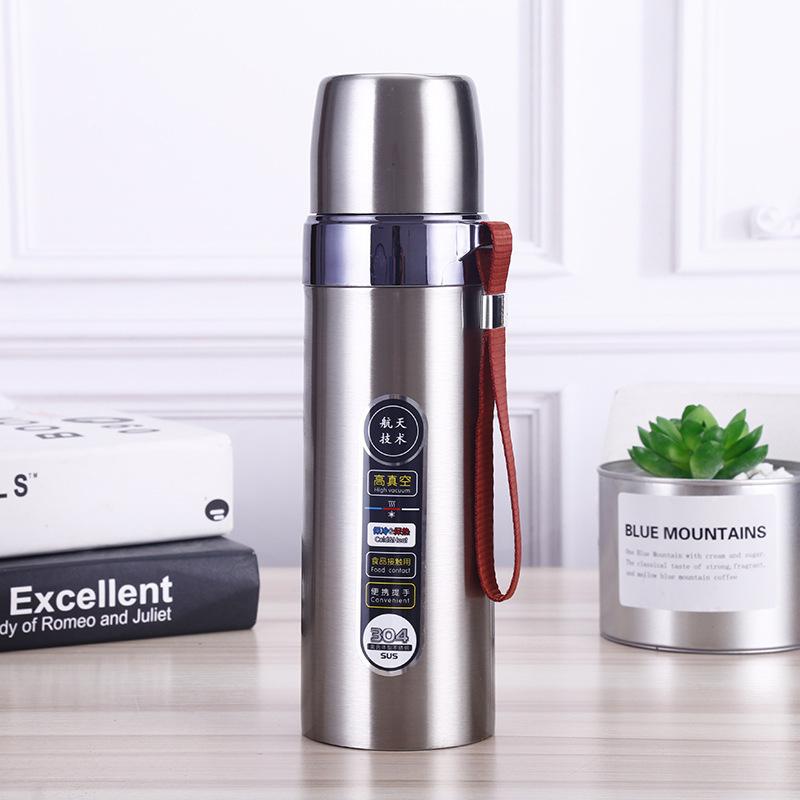 Tazza Isolante Portatile 500ml Borracce Termos Portatile in Acciaio Inossidabile Tazza Termos per Acqua da Viaggio Tazza da Tè per Ufficio