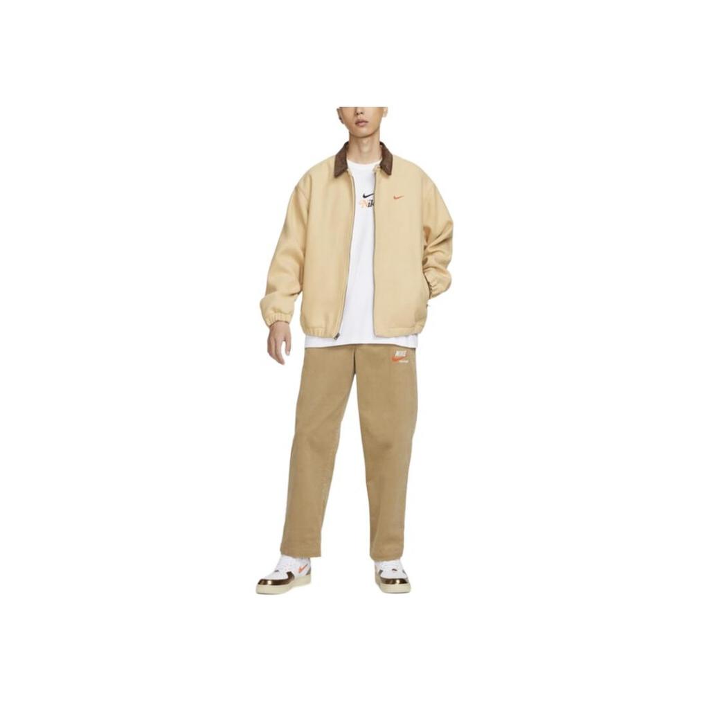 Nike Woven Retro American Windproof Warm Outdoor Loose Workwear Corduroy Jacket Men Jacket Khaki HQ4744233