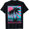 Miami Beach T-shirt Florida Miami Palmbomen T-shirt T-shirt