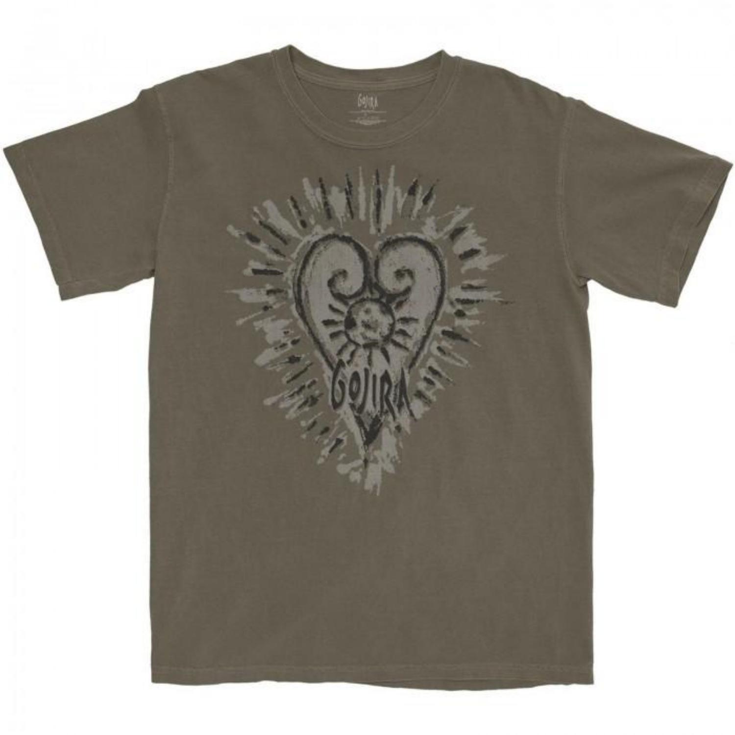 Gojira Unisex Adult Fortitude Heart Cotton T-Shirt S