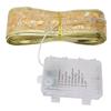 Ribbon Light 100 LEDs Battery Powered Decorative Timer Copper Wire Ribbon Bow String Lamp with Remote Control for Tent