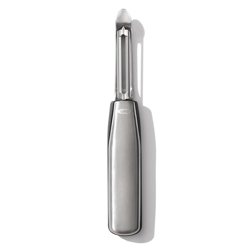 SteeL Oxo simple (movable) vegetable peeler