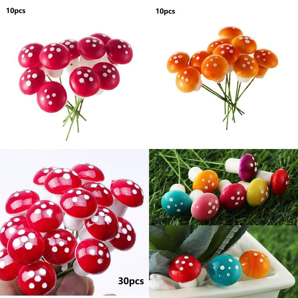 Premium Miniature Handcrafted Foam Mushrooms For Whimsical Garden Settings