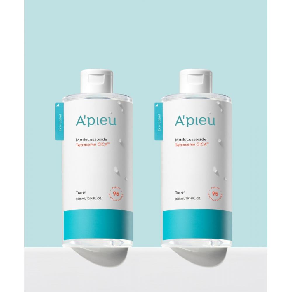 Apieu [2 Pcs] Madecassoside Tetrasome Cica Toner 300ml FREE