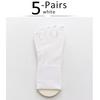 5 Pairs Women Toe Silk Socks Nylon Solid Thin Japanese Style Soft Elastic Endurable Sweat-Absorbing Breathable 5 Finger Socks