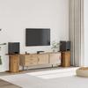 Speaker Stands (2 Pcs) Vintage Wood Look 30 X 30 X 60 Cm