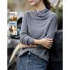 Demana Women's Wool-Cashmere Blend Loose Turtleneck Sweater