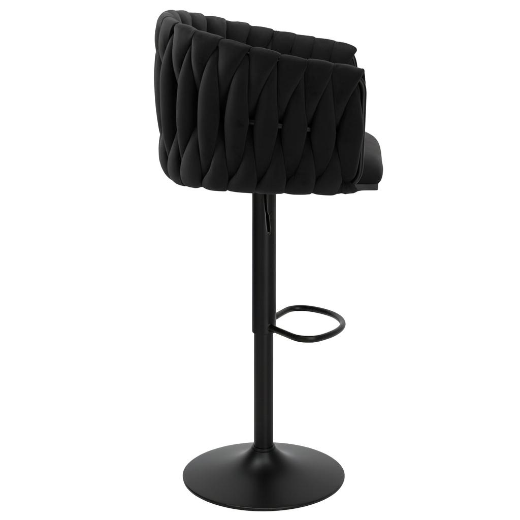 Barhocker Cofton Black Schwarzer Samt