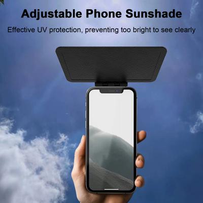 Mobile Phone Sunshade Outdoor Sun Visor Light Reduction Anti-Glare Sunshade UV Protection Universal Smartphone Cover