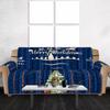 Christmas Sofa Cover 1 Seat Washable Couch Mat Slipcovers Furniture Christmas Decor Polyester Printed Comfortable Sofa Cover